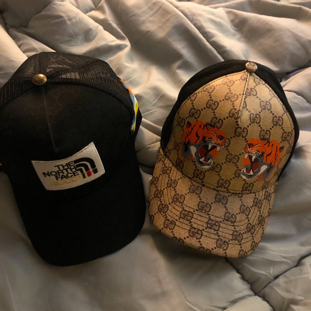 (2) snap back ball caps